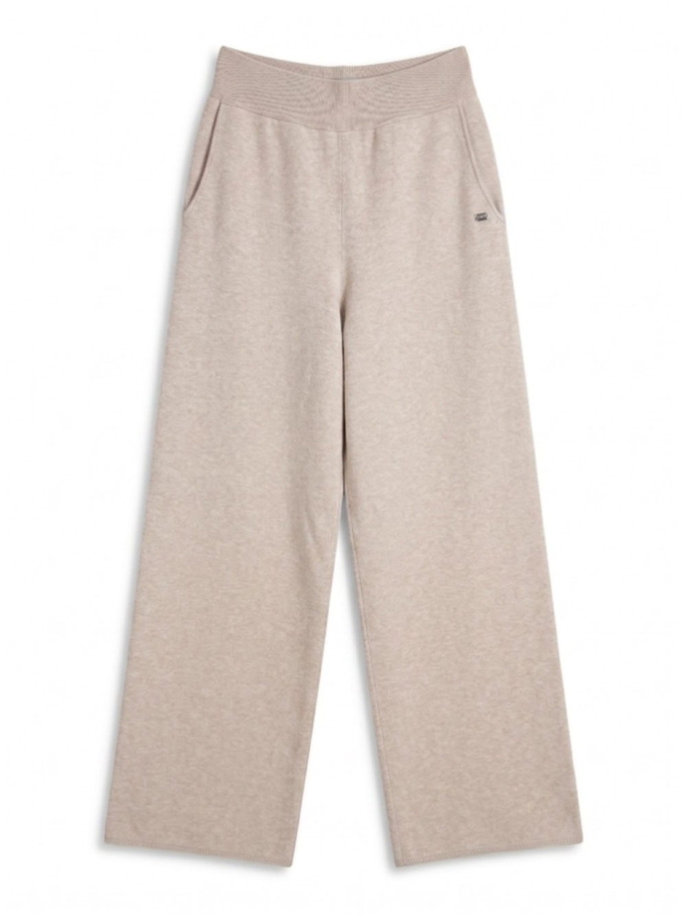 SOIA & KYO Pants Farrow Wide Leg Fawn Beige Sweatpants Knit Loungewear, Sz M